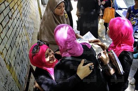 طلاب الثانوية العامة في آخر يوم امتحانات - تصوير: أحمد عبد اللطيف